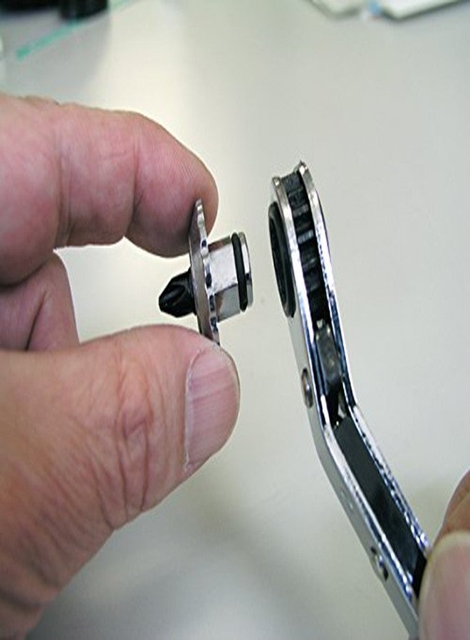 Engineer MultiFunction 7In1 Low Profile Ratchet Spanner (Wrench) Screwdriver + Bit Set. Engineer dr56 - Image 5